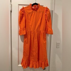 Batsheva gently used Batsheva orange floral dress